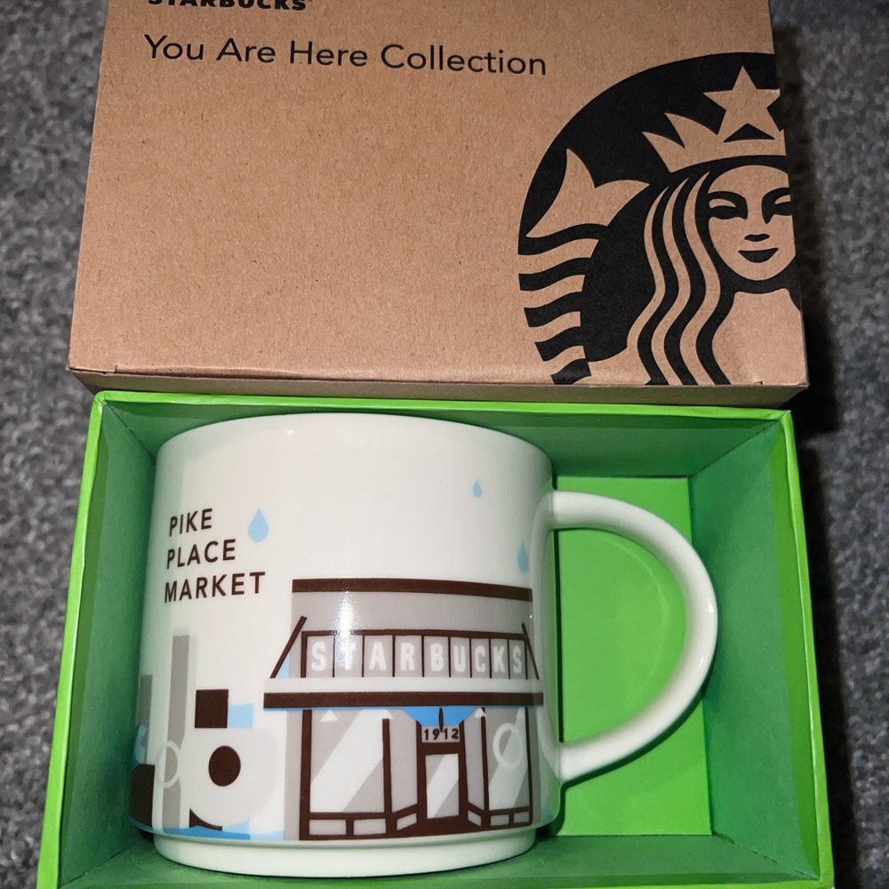 Starbucks You Are Here Collection Mug with Green Interior
